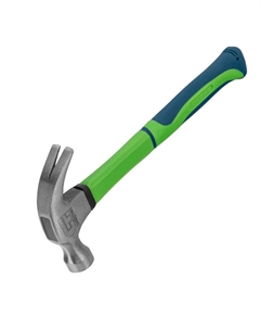 Молоток-гвоздодер 10442, 450г, фибергласовая обрезиненная рукоятка Сибртех