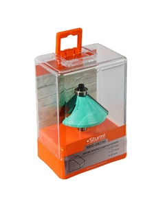 Фреза кромочная конусная с подшипником RB10-082751, 51x27x67 мм, хвостовик 8 мм Sturm!