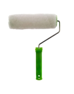 Валик с ручкой из натурального меха 80123, 200 мм, ворс 12 мм, D 48 мм Сибртех