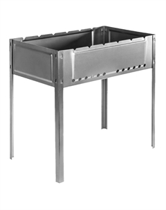 Мангал облегченный с ребрами жесткости 69544, 500x300x500 мм Camping Palisad