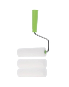 Валик с ручкой 80452, 2 шубки, 180 мм, D валика - 42 мм, поролон Сибртех