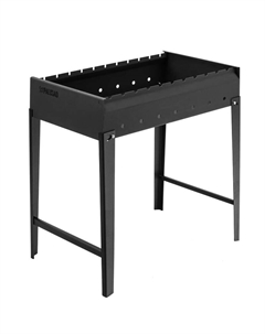 Мангал сварной Camping 69668, 605х375х138/640 мм, сталь 2 мм Palisad