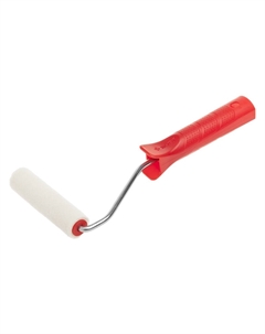 Мини-валик "ВЕЛЮР" Эксперт 03536-10, 100% шерсть, ворс 4мм, ручка 6мм, d=15/100мм Зубр