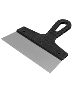 Шпатель фасадный 85438, из нержавеющей стали, 200 мм, пластмассовая ручка Сибртех