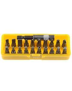 Набор Бит  "MASTER" POCKET 2-26087-H21, с адаптером в пластмассовом боксе, 21 предмет Stayer