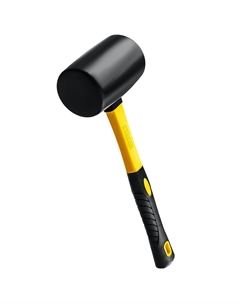 Киянка "PROFESSIONAL" 2054-65, резиновая ЧЕРНАЯ, с фиберглассовой ручкой, 450г Stayer