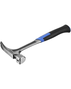 Молоток-гвоздодер Профессионал 20258-580 цельнокованый с магнитом и двухкомпонентной рукояткой, 580г Зубр