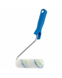 Мини-валик в сборе "Водные краски" 80580 (110 мм, ворс 12 мм, D - 16 мм, D ручки - 6 мм, полиэстер) Сибртех