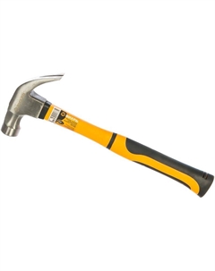 Молоток-гвоздодёр 73/6/8/8 4606059021735 (450 гр, с магнитом, материал рукоятки фибергласс) Вихрь