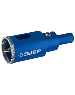 Коронка алмазная Профессионал 29850-45 по кафелю и стеклу (d=45 мм, зерно Р 60, в сборе с центрирующим сверлом и имбусовым ключом) Зубр