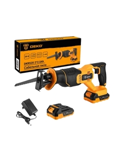 Сабельная пила аккумуляторная DKRS20 063-4253, 20В, 2*2.0Ач Деко