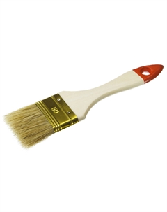 Кисть плоская "Универсал-Оптима", 01099-050_z01 (светлая щетина, деревянная ручка, 50мм) Зубр