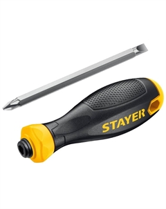 Отвертка переставная Hercules 2512_z02, 2-in-1 PH2/SL6, 80 мм Stayer