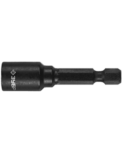 Бита с торцовой головкой "ПРОФИ" "Нат-драйвер" 26375-08, магнитная, хвостовик E 1/4", L=50мм, 8мм, 1шт Зубр