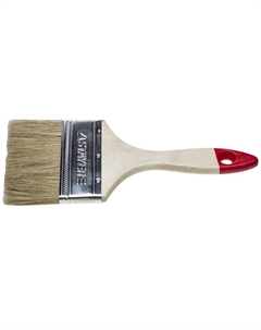 Кисть плоская "UNIVERSAL-STANDARD" 0101-100, светлая натуральная щетина, деревянная ручка, 100мм Stayer