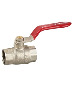 Кран шаровой 51350-N-2, 2" полнопроходной "мама-мама", ручка, никелированная латунь Зубр