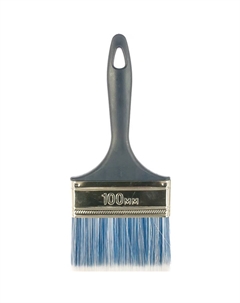 Кисть плоская "АКВА-МАСТЕР" "КП-13" 4-01013-100, искусственная щетина,пластмассовая ручка, 100мм Зубр