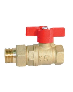 Прямой шаровой кран Американка Ду 15 А31/1, бабочка Баз