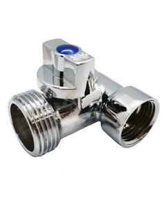 Шаровой 3-х проходной кран латунный Remer 260RR