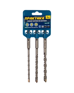 Набор буров 648-700 (SDS-Plus, 3 шт., 6/8/10x160 мм) Практика