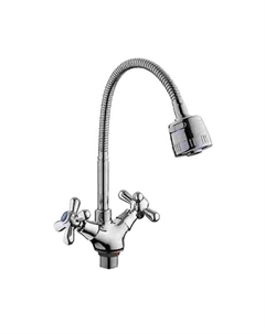 Смеситель для кухни D-Lin D153819-T (гибкий излив, хром) D-lin