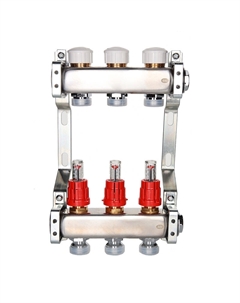 Коллекторная группа VTc.584.EMNX.0603, 1", 3 x 3/4", евроконус Valtec