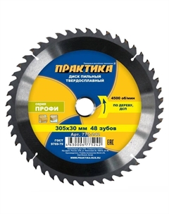 Пильный диск 775-242 по дереву (305х30 мм; Z48) Практика