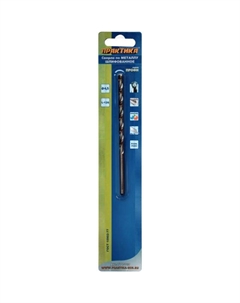 Удлиненное сверло по металлу 774-740, Р6М5, 4,5 мм, 1 штука Практика