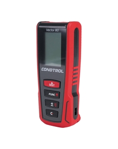 Лазерный дальномер Vector 80, 1-4-099 (дальность 80 м, погрешность 1,5 мм, поддержка смартфона) Condtrol