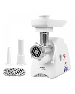 Электрическая мясорубка Zelmer ZMM5801P, 2.2 кВт, 3 кг/мин, белый (70505781P)