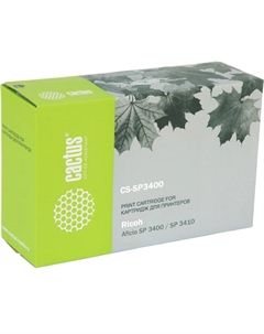 Картридж лазерный Cactus CS-SP3400 (SP 3400HE), черный, 5000 страниц, совместимый, для Ricoh Aficio SP 3400 / SP 3410