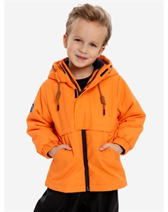 Парка-ветровка демисезонная с капюшоном оранжевая для мальчика, Оранжевый Button blue