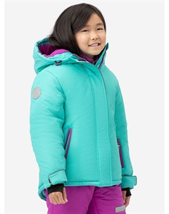 Куртка зимняя с мембраной и принтом голубая, Голубой Button blue