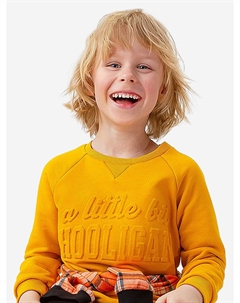 Свитшот с текстовым принтом желтый, Желтый Button blue