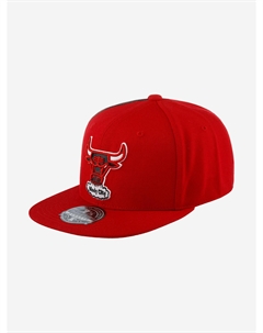Бейсболка с прямым козырьком MITCHELL NESS HHSF2990-CBUYYPPPRED Chicago Bulls NBA (красный), Красный Mitchell and ness