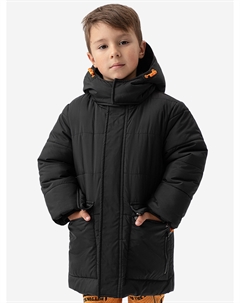 Пальто зимнее с капюшоном черное, Черный Button blue