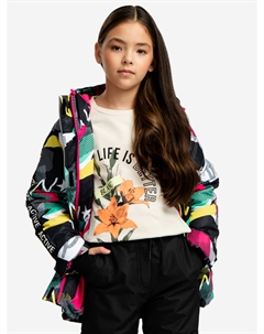 Куртка демисезонная с капюшоном мультицвет, Мультицвет Button blue