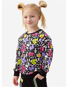 Свитшот с оригинальным принтом разноцветный, Мультицвет Button blue