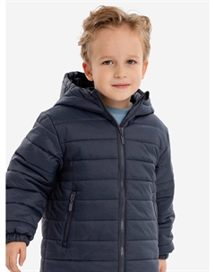 Куртка демисезонная стёганная с капюшоном синяя детская, Синий Button blue