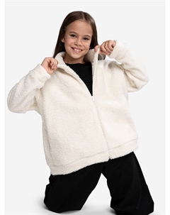 Толстовка плюшевая для девочки, Белый Looklie