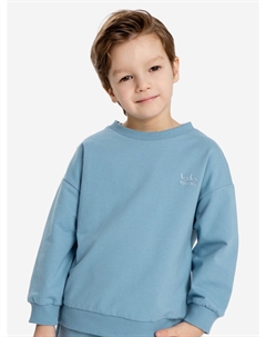 Свитшот оверсайз голубой детский, Синий Button blue