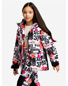 Куртка с капюшоном мультицвет, Мультицвет Button blue