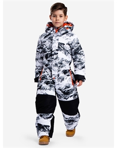 Комбинезон зимний с принтом, Мультицвет Button blue