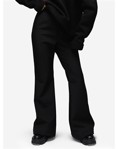 Демисезонные брюки из мембраны для девочки, Черный Looklie