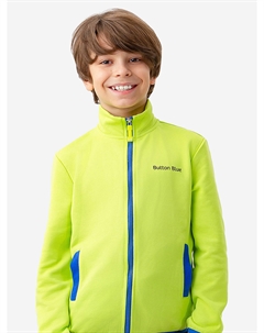 Толстовка на молнии салатовая, Зеленый Button blue