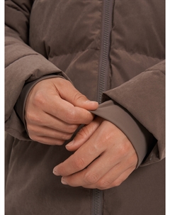 Пуховик женский, Коричневый Demix