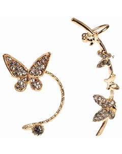 Набор ассиметричных сережек-кафы Дуга Бабочки Lukky
