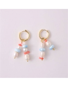 Серьги с кораллами Veltom