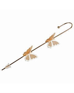 Серьга-копье на одно ухо Бабочки Lukky