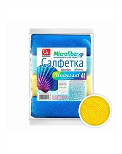 Салфетка для уборки, для авто из микрофибры универсальная 30*30 см Grifon